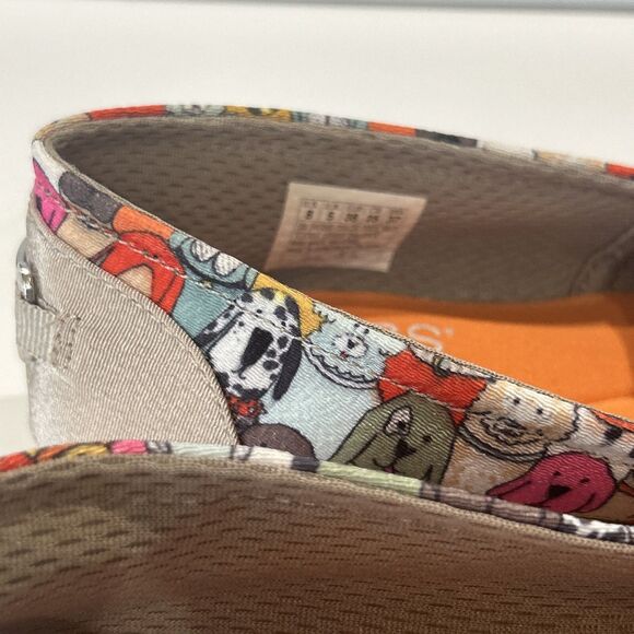 Bob's for Dogs Canvas Flats Slip on Shoes Sketchers Memory Foam Women's 8 - Picture 4 of 12